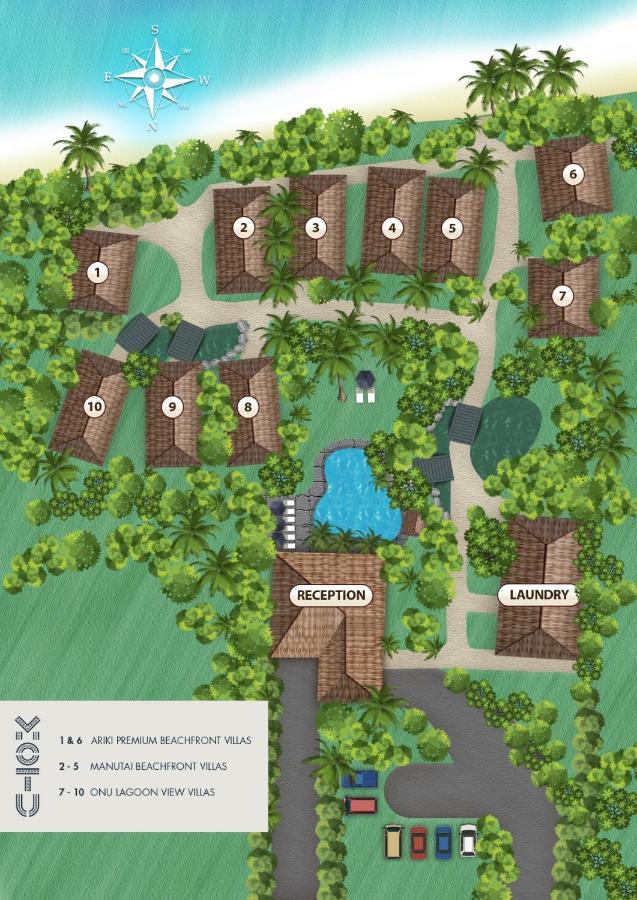 Motu Beachfront Art Villas Раротонга Екстер'єр фото